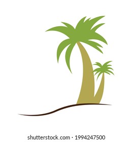 Icono de la palma. vector de plantilla de diseño