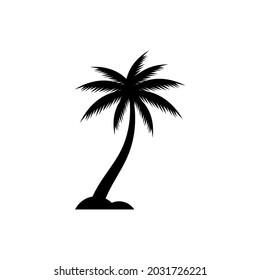 Palm tree icon design template illustration