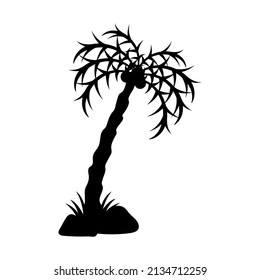 Palm tree icon design template vector isolated illustration