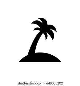 palm tree icon illustration isolated vector sign symbol