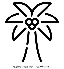 Palm Tree Icon illustration, for uiux, web, app, infographic, etc