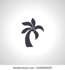 palm tree icon. palm isolated icon