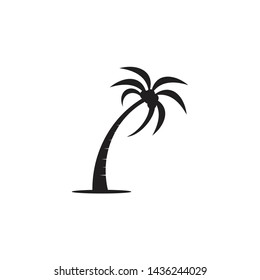 Palm tree icon logo design