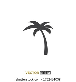 Palm Tree Icon Logo Design Vector
