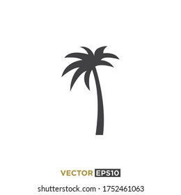 Palm Tree Icon Logo Design Vector