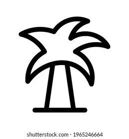 palm tree icon or logo isolated sign symbol vector illustration - high quality black style vector icons
