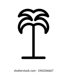 palm tree icon or logo isolated sign symbol vector illustration - high quality black style vector icons
