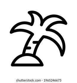 palm tree icon or logo isolated sign symbol vector illustration - high quality black style vector icons
