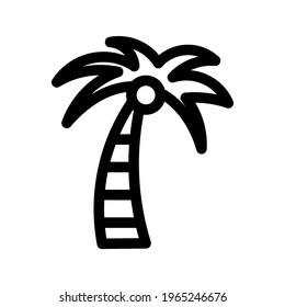 palm tree icon or logo isolated sign symbol vector illustration - high quality black style vector icons
