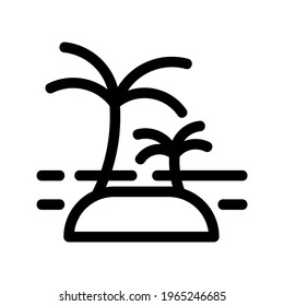 palm tree icon or logo isolated sign symbol vector illustration - high quality black style vector icons
