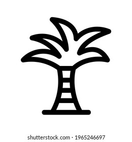 palm tree icon or logo isolated sign symbol vector illustration - high quality black style vector icons
