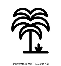 palm tree icon or logo isolated sign symbol vector illustration - high quality black style vector icons
