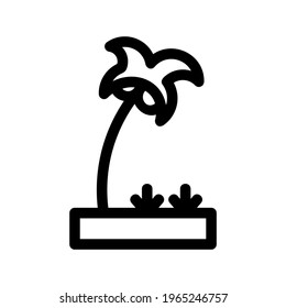 palm tree icon or logo isolated sign symbol vector illustration - high quality black style vector icons
