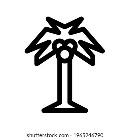 palm tree icon or logo isolated sign symbol vector illustration - high quality black style vector icons
