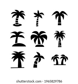 palm tree icon or logo isolated sign symbol vector illustration - Collection of high quality black style vector icons
