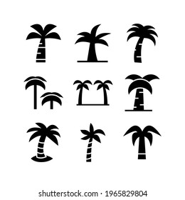 palm tree icon or logo isolated sign symbol vector illustration - Collection of high quality black style vector icons
