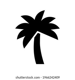palm tree icon or logo isolated sign symbol vector illustration - high quality black style vector icons
