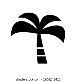 palm tree icon or logo isolated sign symbol vector illustration - high quality black style vector icons
