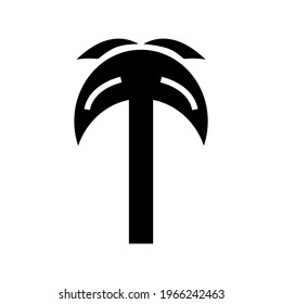 palm tree icon or logo isolated sign symbol vector illustration - high quality black style vector icons

