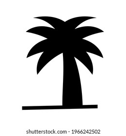 palm tree icon or logo isolated sign symbol vector illustration - high quality black style vector icons
