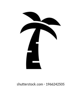 palm tree icon or logo isolated sign symbol vector illustration - high quality black style vector icons
