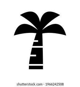 palm tree icon or logo isolated sign symbol vector illustration - high quality black style vector icons

