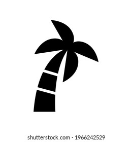 palm tree icon or logo isolated sign symbol vector illustration - high quality black style vector icons
