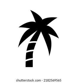 palm tree icon or logo isolated sign symbol vector illustration - high quality black style vector icons
