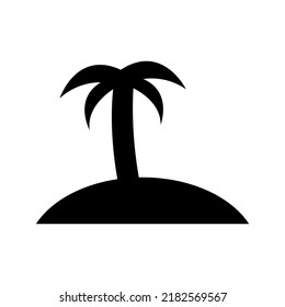 palm tree icon or logo isolated sign symbol vector illustration - high quality black style vector icons
