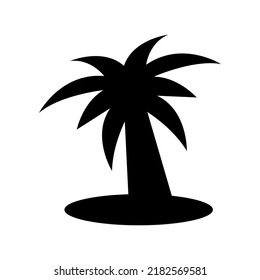 palm tree icon or logo isolated sign symbol vector illustration - high quality black style vector icons
