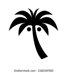 palm tree icon or logo isolated sign symbol vector illustration - high quality black style vector icons
