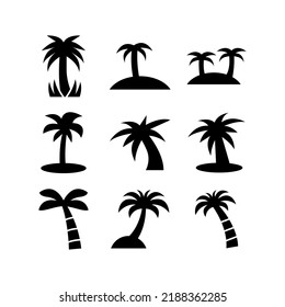 palm tree icon or logo isolated sign symbol vector illustration - Collection of high quality black style vector icons
