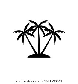 palm tree icon logo template