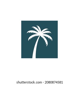 palm tree icon logo template