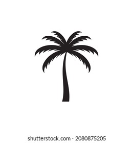 plantilla de logotipo de icono de la palmera