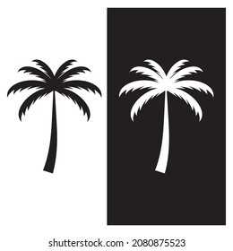 plantilla de logotipo de icono de la palmera