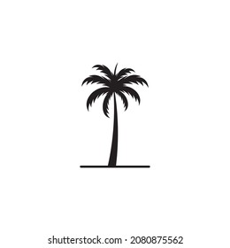 palm tree icon logo template