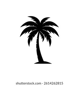 Palm Tree Icon On White Background