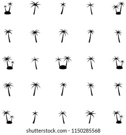 palm tree icon set