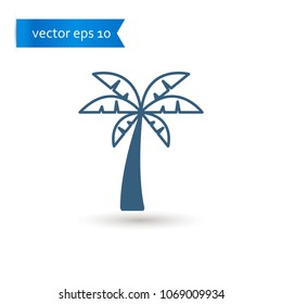 palm tree. palm tree icon. sign design. Vector EPS 10.