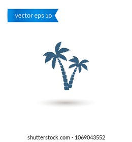 Palm Tree. Palm Tree Icon. Sign Design. Vector EPS 10.