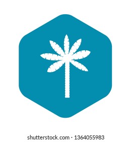 Palm tree icon. Simple illustration of palm tree vector icon for web