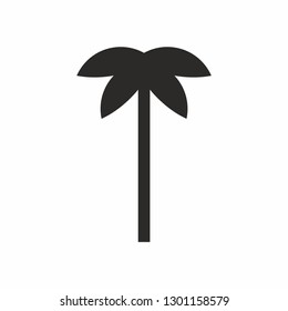 Palm tree icon simple lofo design. Vector