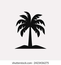 Palm tree icon - Simple Vector Illustration