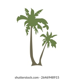 palm tree icon summer design template vector illustration