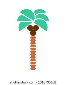 Palm tree icon symbol. Coconut tree symbol