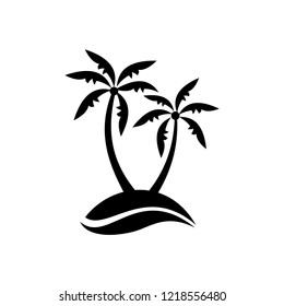 Palm tree icon vector