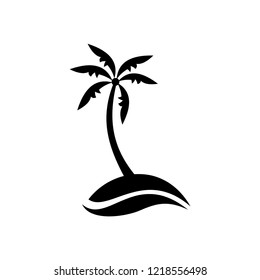 Palm tree icon vector