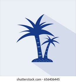 palm tree icon vector