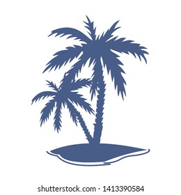 Palm tree icon vector design